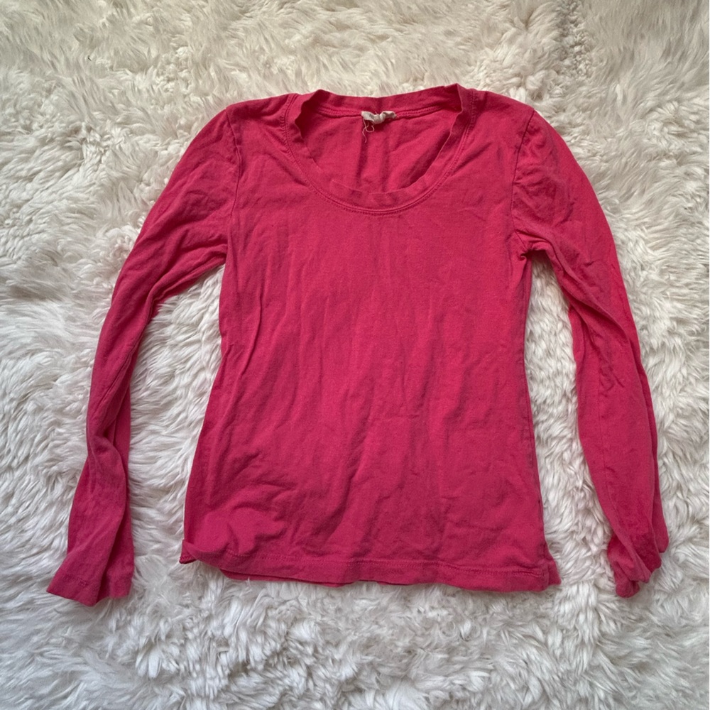 Women's Pink Long Sleeve Top